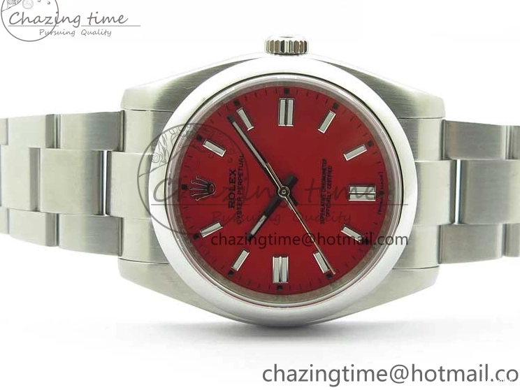 126000 1:1 Steel Perpetual Oyster Edition KRF Dial 36mm Best Red 904L A2824 0318